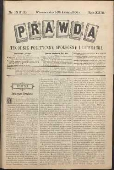Prawda : tygodnik polityczny, społeczny i literacki, 1903, R. 23, nr 16