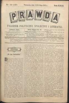 Prawda : tygodnik polityczny, społeczny i literacki, 1903, R. 23, nr 20