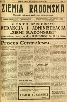 Ziemia Radomska, 1931, R. 4, nr 251