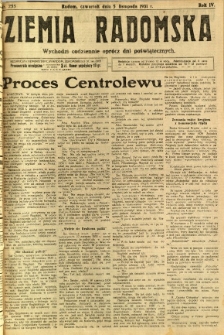 Ziemia Radomska, 1931, R. 4, nr 255