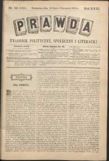 Prawda : tygodnik polityczny, społeczny i literacki, 1903, R. 23, nr 32