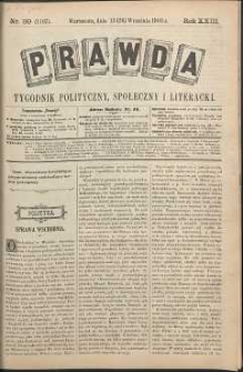 Prawda : tygodnik polityczny, społeczny i literacki, 1903, R. 23, nr 39
