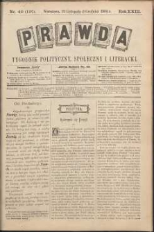 Prawda : tygodnik polityczny, społeczny i literacki, 1903, R. 23, nr 49