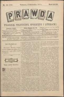 Prawda : tygodnik polityczny, społeczny i literacki, 1903, R. 23, nr 51