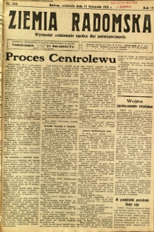 Ziemia Radomska, 1931, R. 4, nr 263