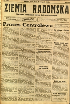 Ziemia Radomska, 1931, R. 4, nr 265