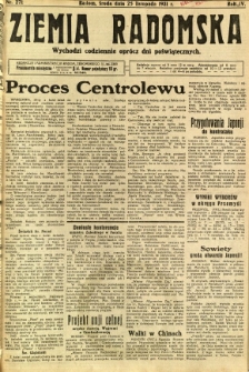 Ziemia Radomska, 1931, R. 4, nr 271