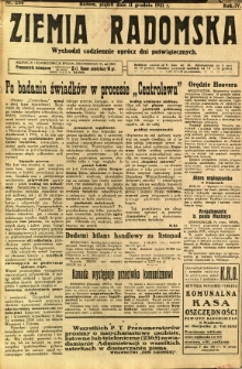 Ziemia Radomska, 1931, R. 4, nr 284
