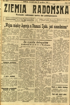 Ziemia Radomska, 1931, R. 4, nr 287
