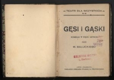 Gęsi i gąski : komedja w pięciu aktach