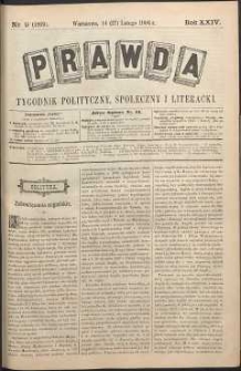 Prawda : tygodnik polityczny, społeczny i literacki, 1904, R. 24, nr 9