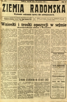 Ziemia Radomska, 1931, R. 4, nr 293