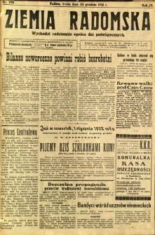 Ziemia Radomska, 1931, R. 4, nr 298