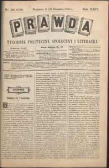 Prawda : tygodnik polityczny, społeczny i literacki, 1904, R. 24, nr 39