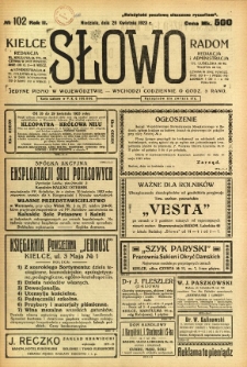 Słowo, 1923, R. 2, nr 102