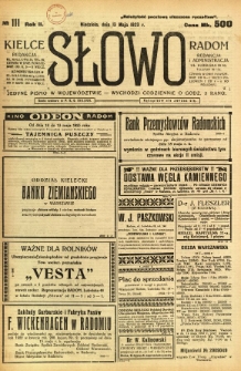 Słowo, 1923, R. 2, nr 111
