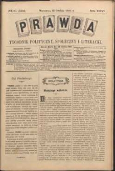 Prawda : tygodnik polityczny, społeczny i literacki, 1906, R. 26, nr 51