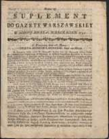 Gazeta Warszawska, 1791, nr 25, suplement