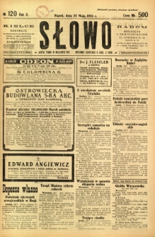 Słowo, 1923, R. 2, nr 120