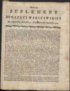 Gazeta Warszawska, 1791, nr 34, suplement