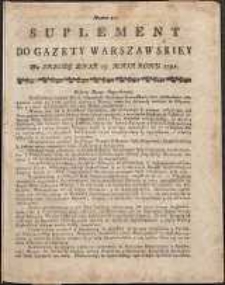Gazeta Warszawska, 1791, nr 42, suplement