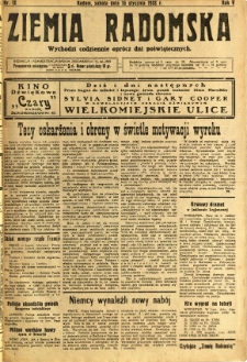 Ziemia Radomska, 1932, R. 5, nr 12
