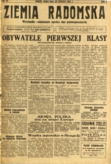Ziemia Radomska, 1932, R. 5, nr 15