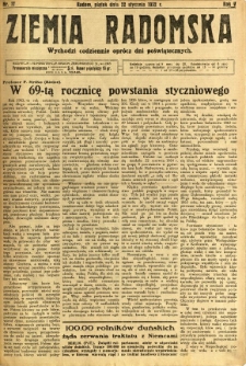 Ziemia Radomska, 1932, R. 5, nr 17