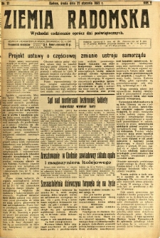 Ziemia Radomska, 1932, R. 5, nr 21