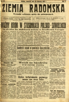 Ziemia Radomska, 1932, R. 5, nr 22