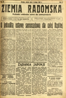 Ziemia Radomska, 1932, R. 5, nr 28