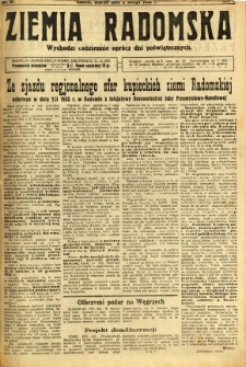 Ziemia Radomska, 1932, R. 5, nr 31