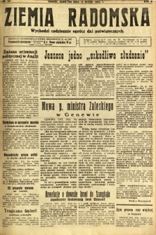 Ziemia Radomska, 1932, R. 5, nr 33