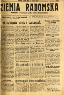 Ziemia Radomska, 1932, R. 5, nr 35