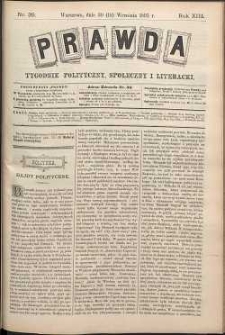Prawda : tygodnik polityczny, społeczny i literacki, 1893, R. 13, nr 39