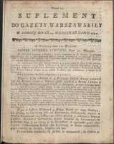 Gazeta Warszawska, 1791, nr 77, suplement