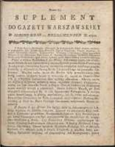 Gazeta Warszawska, 1791, nr 85, suplement