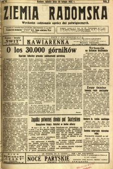 Ziemia Radomska, 1932, R. 5, nr 41