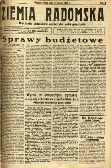 Ziemia Radomska, 1932, R. 5, nr 56