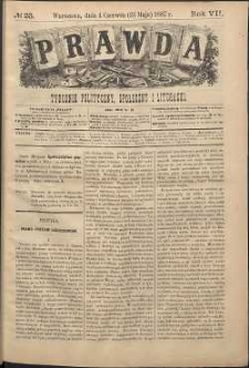 Prawda : tygodnik polityczny, społeczny i literacki, 1887, R. 7, nr 23