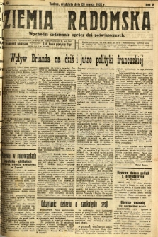 Ziemia Radomska, 1932, R. 5, nr 66