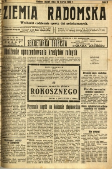 Ziemia Radomska, 1932, R. 5, nr 70