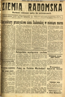 Ziemia Radomska, 1932, R. 5, nr 72