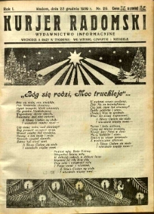 Kurier Radomski, 1939, R. 1, nr 29