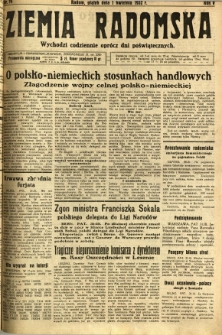 Ziemia Radomska, 1932, R. 5, nr 74