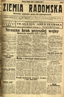 Ziemia Radomska, 1932, R. 5, nr 77