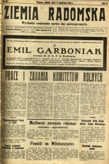 Ziemia Radomska, 1932, R. 5, nr 81