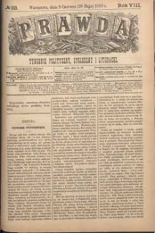 Prawda : tygodnik polityczny, społeczny i literacki, 1888, R. 8, nr 23