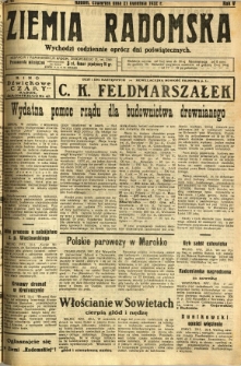 Ziemia Radomska, 1932, R. 5, nr 91